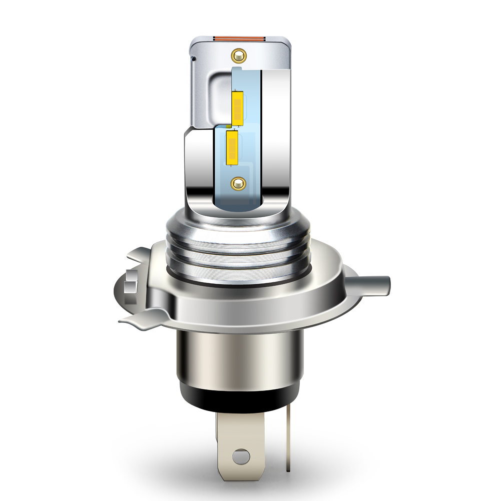 1pc Super White Yellow R2 P45t BA20D H4 12V 24V Motorbike Headlight 1860 4SMD Canbus Car Head LED Bulb Moped Scooter ATV Lamp: Lavender