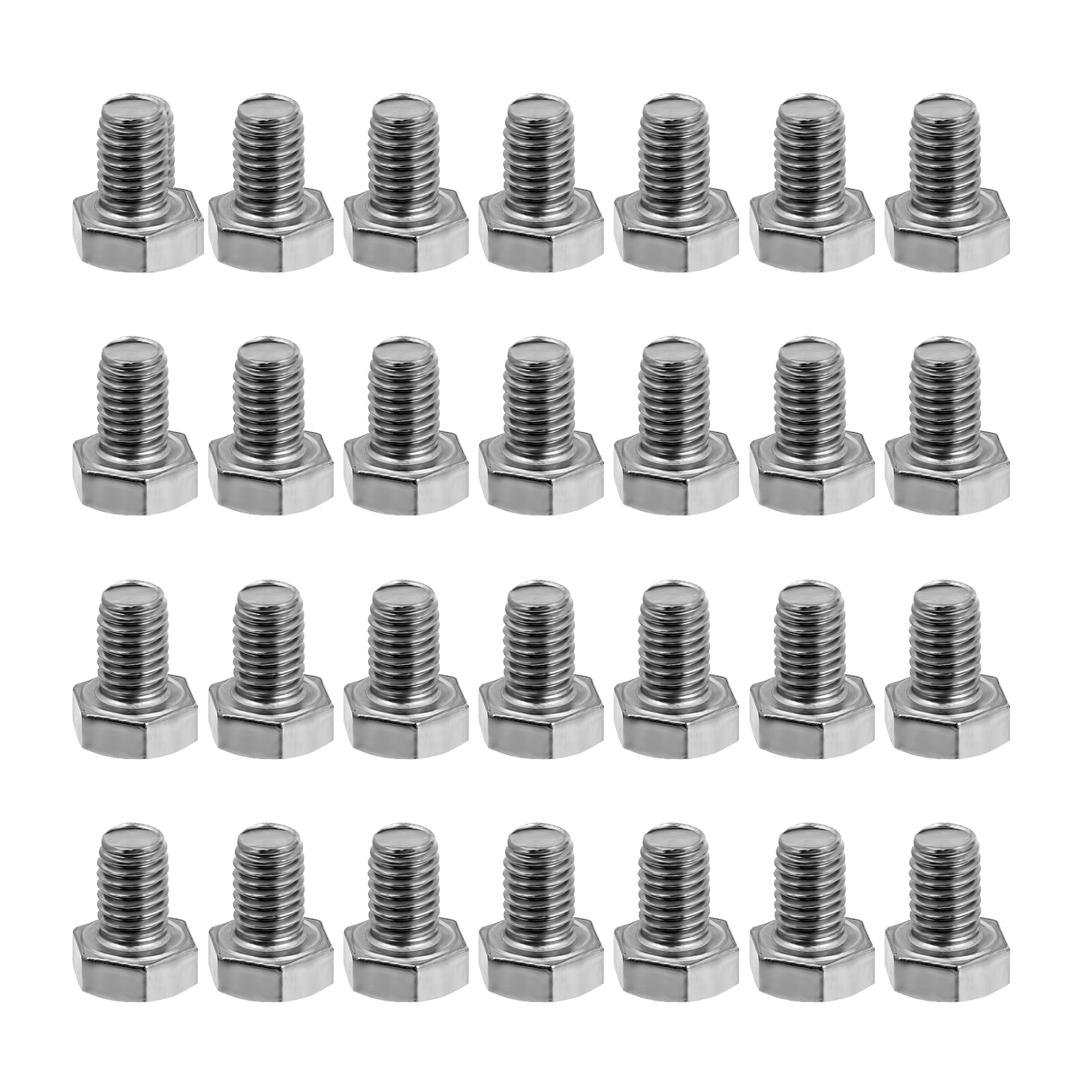 30Pcs Useful Practical Machine Screws Industrial Fasteners Stainless Steel Screws: Default Title