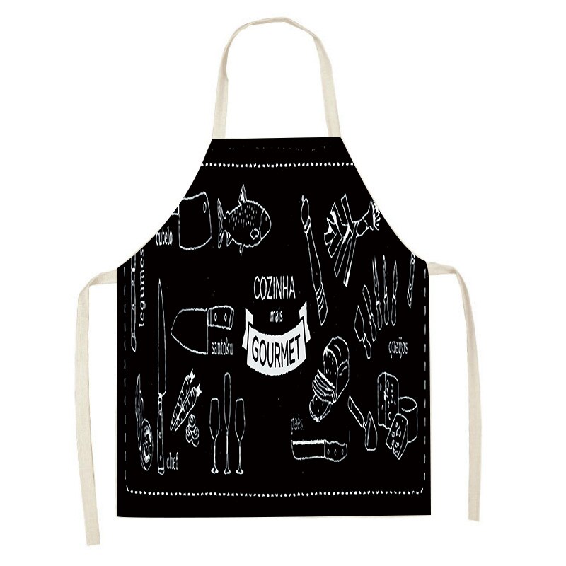 Fish Gourmet Gourmet Apron World Aprons Blue Tropical Fish Coral Art Apron Kitchen Hippie Living Room Aprons Home: E-5 / 47x38cm