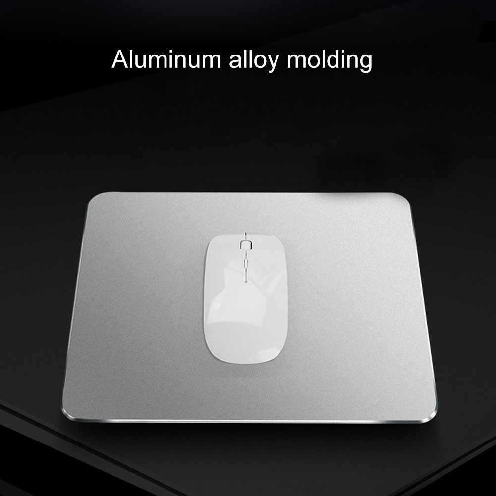 Aankomst Slanke Elegante Anti-Slip Aluminium Legering Computer Gaming Mouse Pad Mat Mousepad