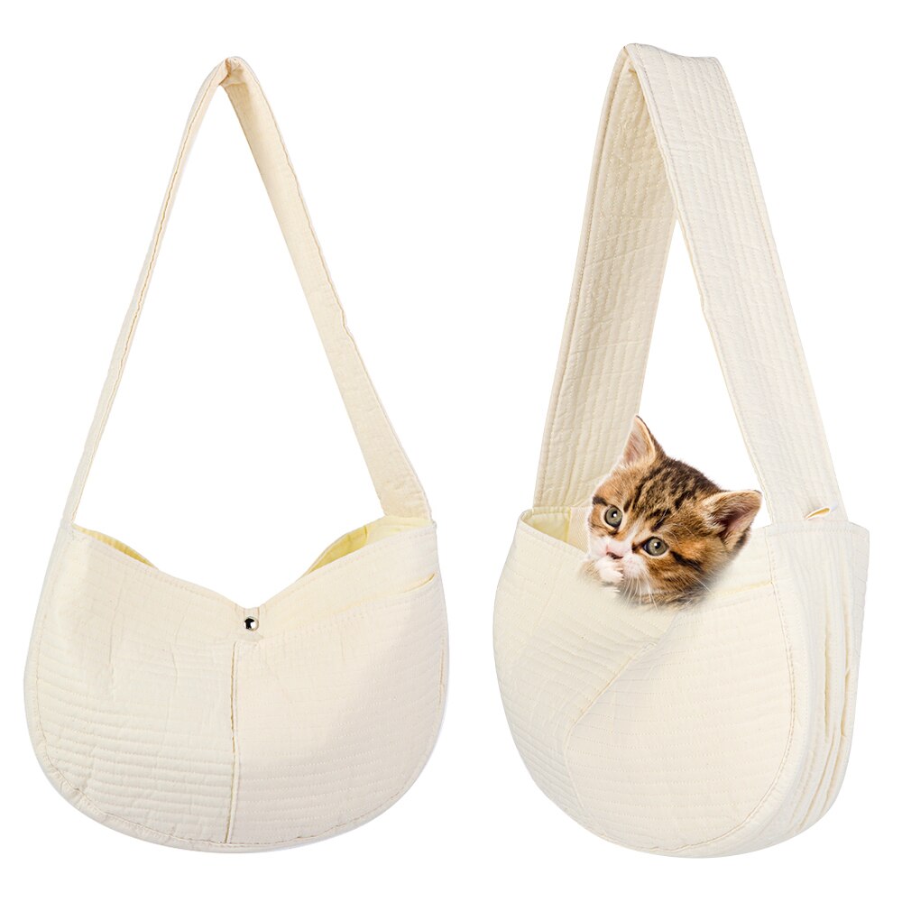 High Capacity Breathable Pet Knapsack Cat Dog Single Travel Canvas Outing Shoulder Package Cross-Body Package Pet Supplies