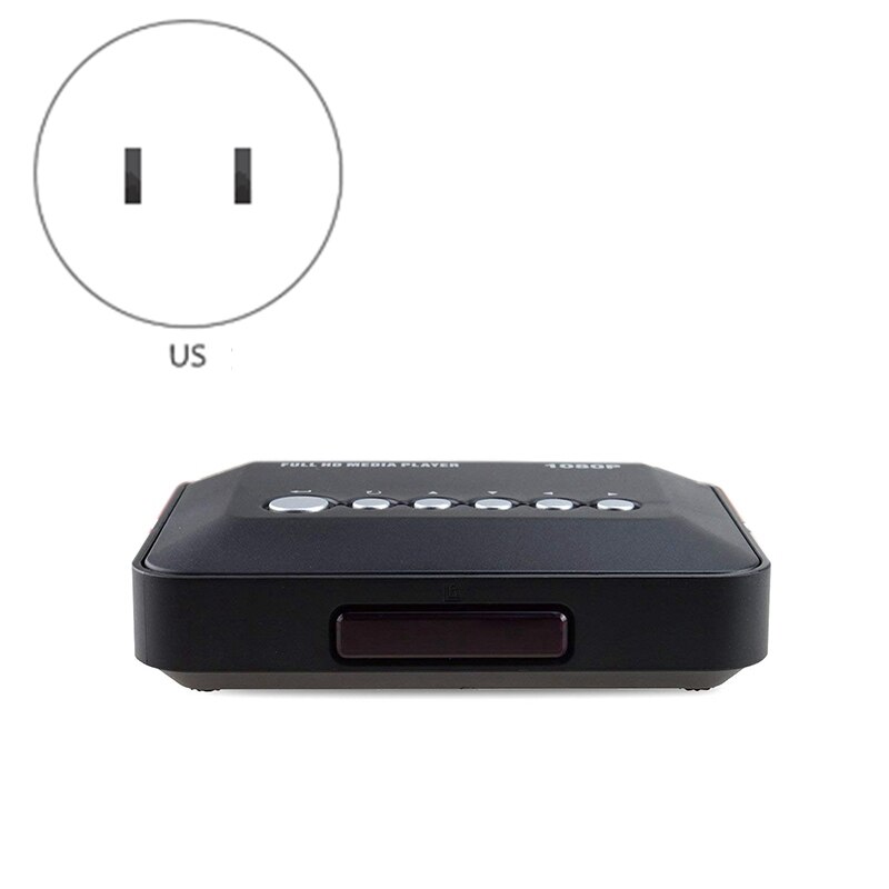 K3 1080P Multimedia Player Full HD TV Video Player AV CRT HDMI with Remote Control Media Player US Plug