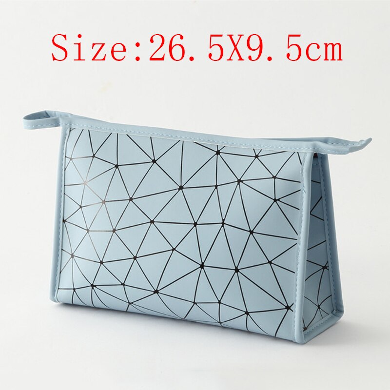 Bolsa de cosméticos de viaje multifunción para mujer, bolsa de maquillaje de diamante a la , organizador de artículos de tocador, impermeable, almacenamiento, estuches de maquillaje: Style 2 Sky blue