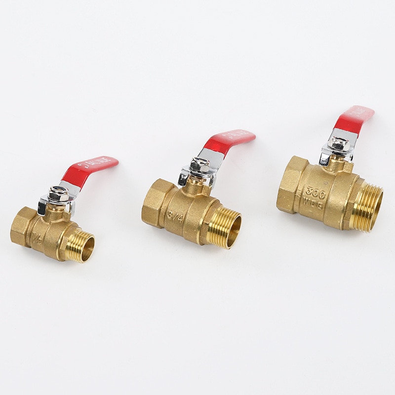 Brass Mini Shut Off Ball Valve 1/8" 1/4'' 3/8'' 1/2'' Female to Male BSP Threaded Air Water Oil Flow Control Plumbing Fitting
