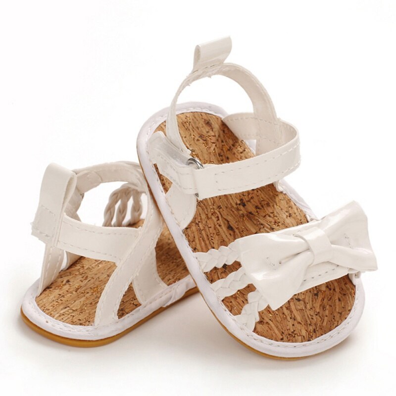 Meisjessandalen zomer casual peuter baby meisjessandalen zomer kinderen strandsandalen strik schoenen: W / 12-18m