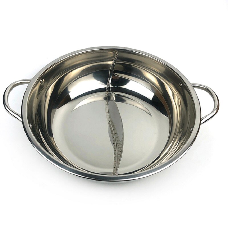 Cooking pot 26-36cm inox pot 2grid soup stainless steel Fondue Pot Coup pot Cookware