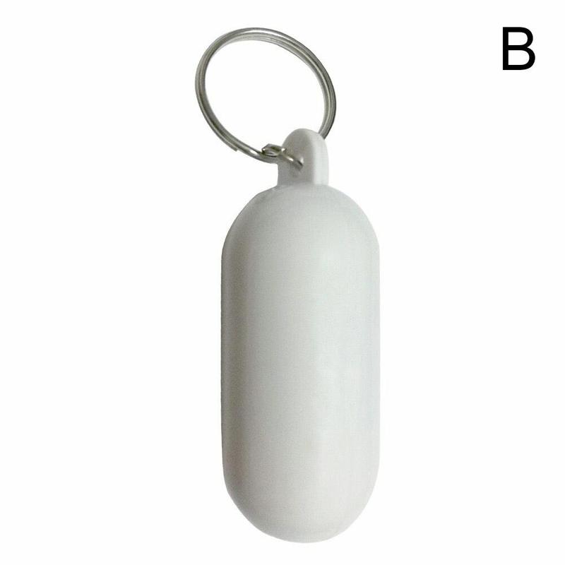 Sleutelhanger Drijfvermogen Sleutelhanger Sleutelhanger Roeien Tool Tool Key Ring Navigatie Boei Canal Sleutelhanger Plastic Metalen Drijvende Sleutelhanger: white