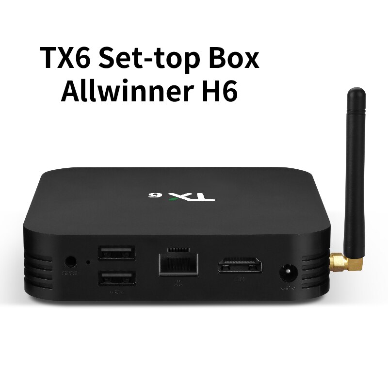 TX6 Set-Top Box 4Gb + 64Gb Android 9.0 Speler Infrarood Afstandsbediening Sneller Communicatie Bluetooth Hd netwerk Speler Sneller