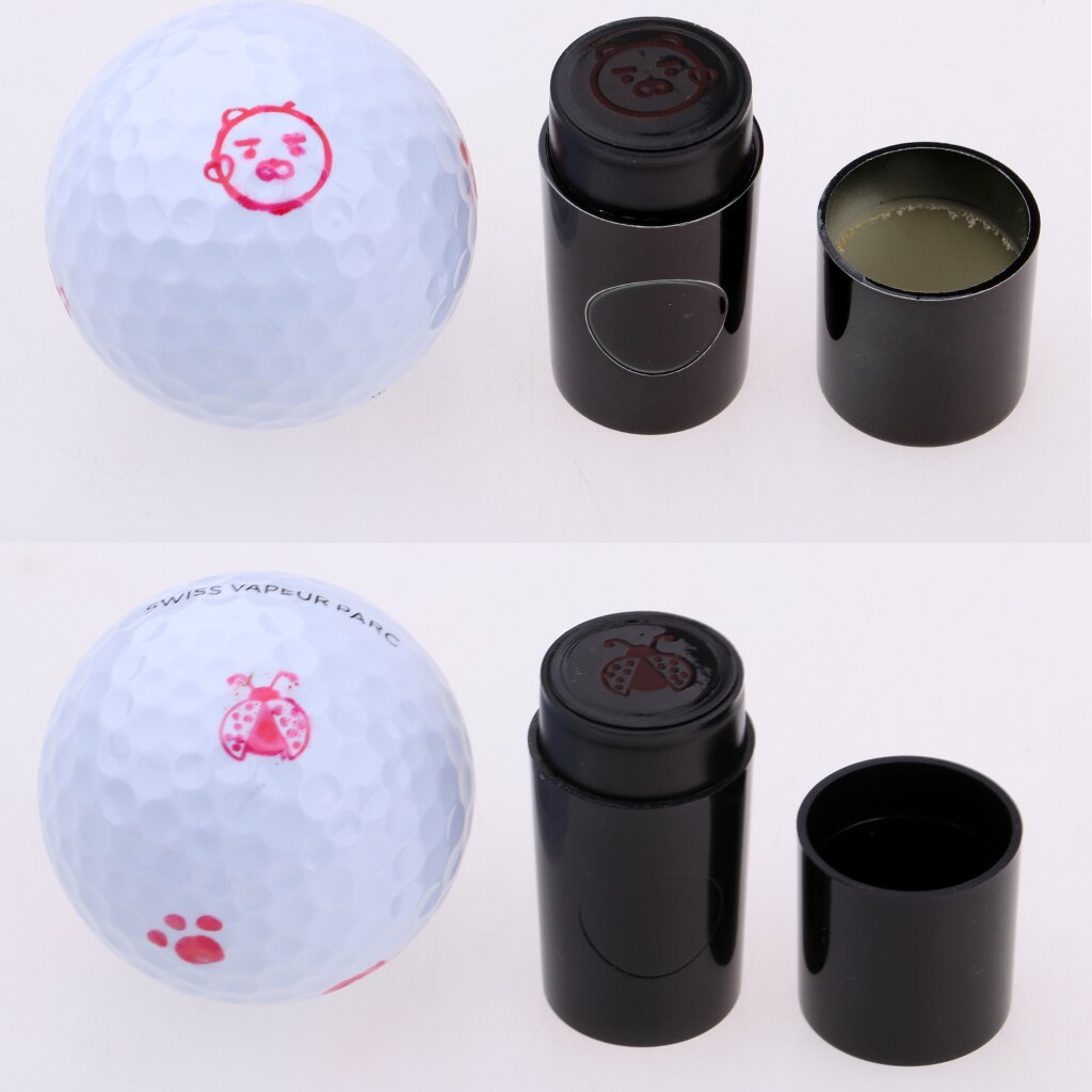 2 st golfboll stamper markör club tillbehör golfare utbildning hjälp