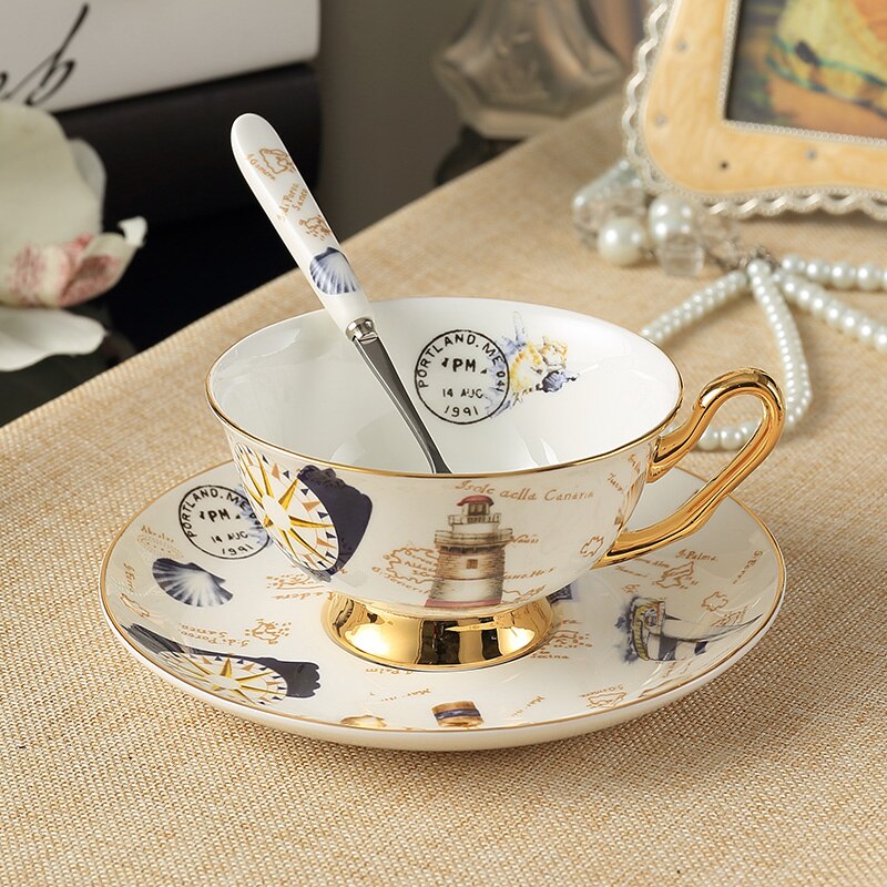 Tasse de thé noir britannique Royal en porcelaine de , tasse à café luxueuse en céramique: 3