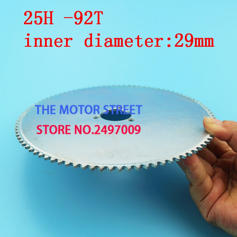 free shopping 25h 92t 29mm Chain Sprocket Electric Scooter Rear Sprocket fit Scooter Sprocket Scooter Parts/Electric Scooter