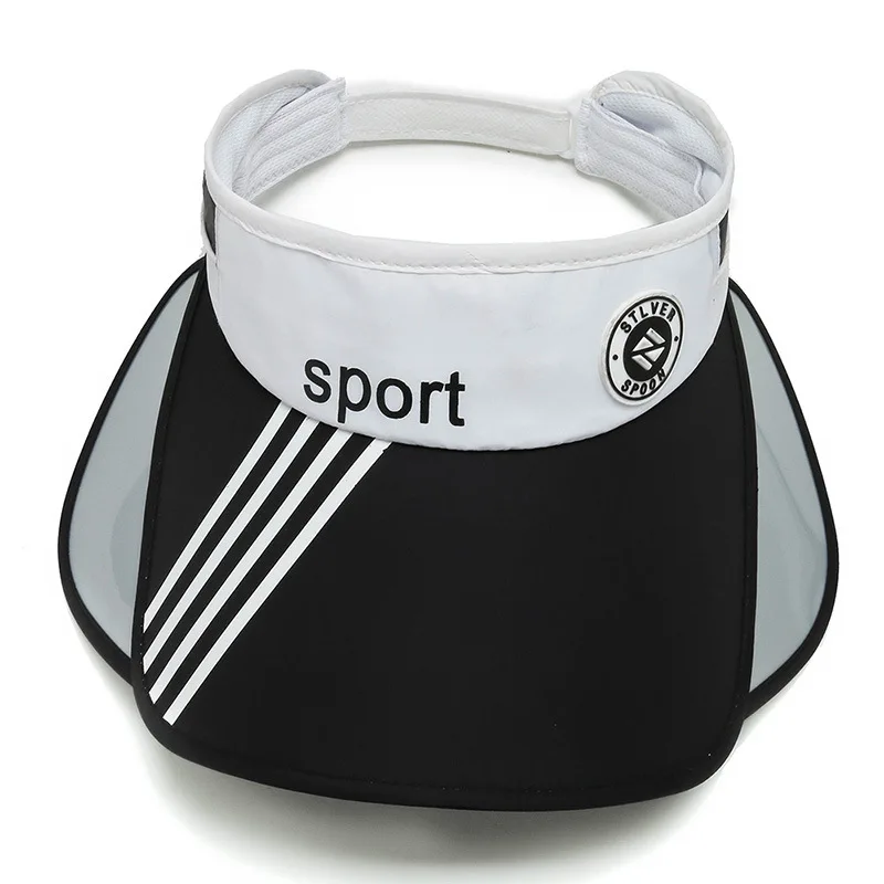 Frauen Sommer versenkbare Krempe leeren Zylinder verstellbaren Buchstaben Sonnenblende Kappe im Freien lässig Anti-UV-Strand Sport Baseball kappe