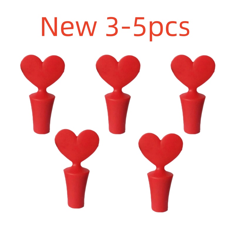 Silicone Champagne Wine Beer Bottle Cork Stopper Plug Wine Bottle Sealer Cap Stopper Bar Kitchen Tool Vacuum Sealed Sealer Plug