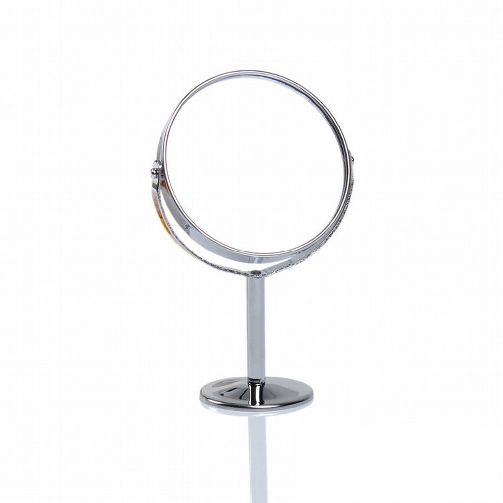 Double Face Dressing Mirror 360 Degree Rotating Portable Small Mirror