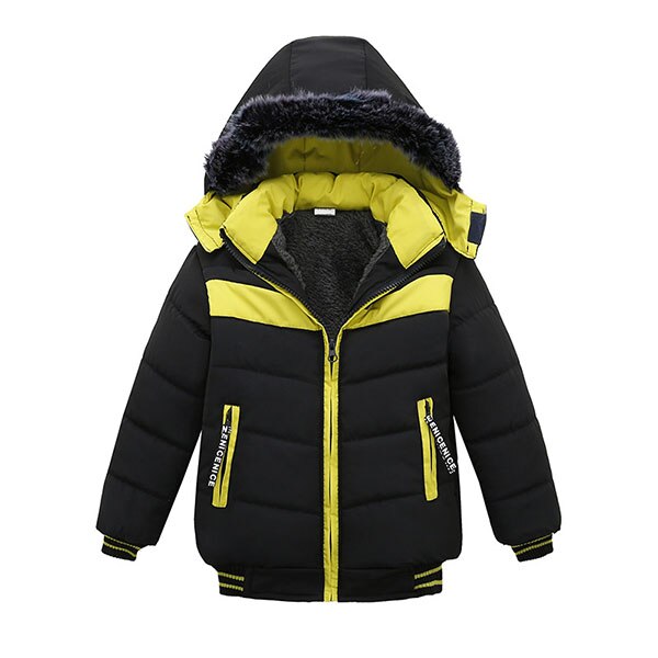 Vêtements de sortie d'hiver pour bébés garçons | Manteaux, vêtements d'extérieur en coton rembourré avec impression de de premier anniversaire pour garçons, collection automne: Black / 3T