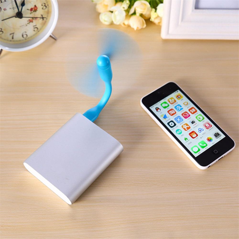 ! flexibele usb mini-ventilator, draagbare afneembare koelventilator voor pc, powerbank, usb-apparaten