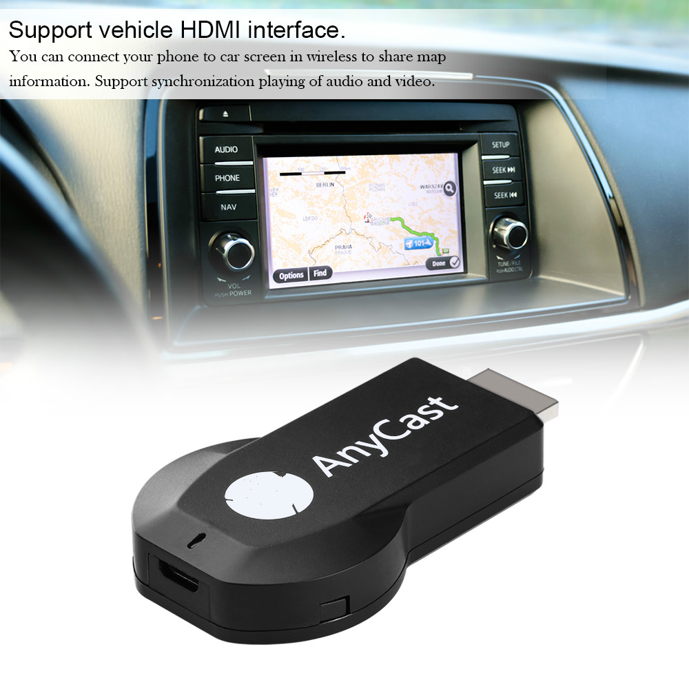 Pantalla HD de 1080P WIFI, 128M, espejo de DLNA AirPlay inalámbrico AnyCast, HDMI TV Stick, receptor de llave electrónica con pantalla y Wifi para IOS y Android