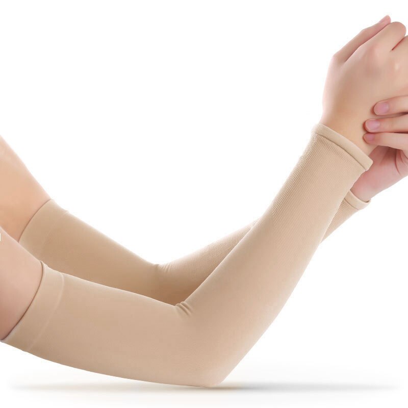 Manchons de bras de sport de Camping, manchons de cyclisme, manchettes de volley-ball, de Baseball, de Golf, Anti-UV, 1 paire: B-fingerless-Skin
