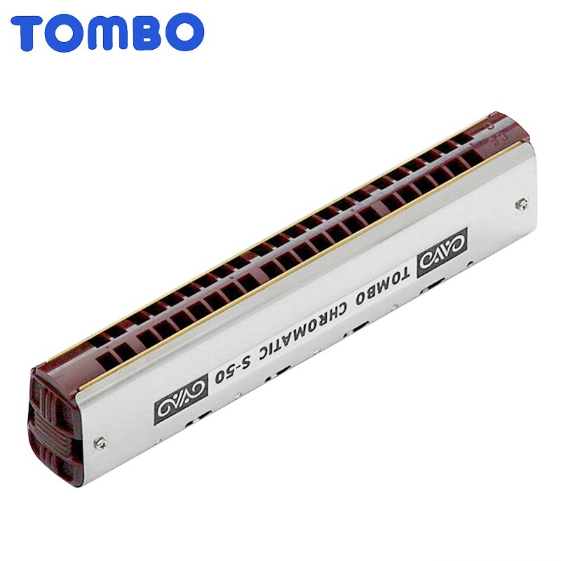 TOMBO NO.S-50 S50 Harmonica chromatique unique 44 trous Blues harpe clé C bouche orgue laiton anches résine Instrument de musique