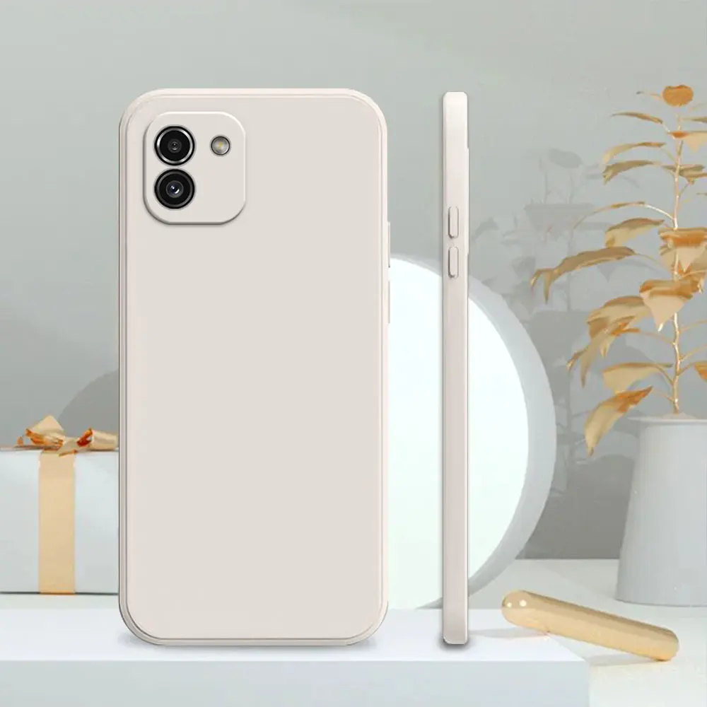 Pour Samsung A03 étui antichoc pour Samsung Galaxy A03 Core coques de téléphone bonbons Silicone couverture arrière souple pour Samsung A03S Fundas: CANVAS / Clair