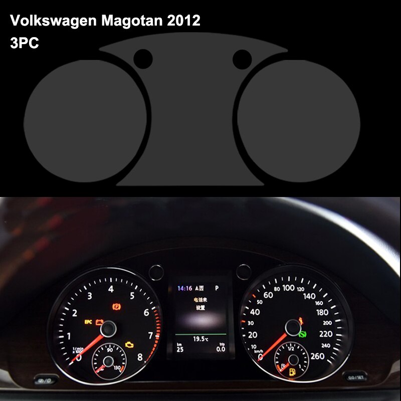 Bil styling instrumentpanel skyddande film instrumentpanel skärmskydd för vw passat  b8 cc sagitar bil klistermärken tillbehör: Magotan
