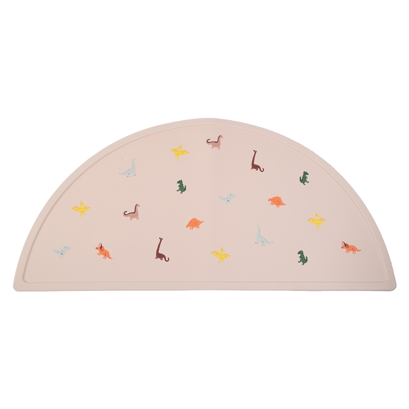 Tapis de Table en Silicone antidérapant facile à nettoyer pour tout-petit, napperon de alimentaire, appareil de salle à manger pour bébé: 4