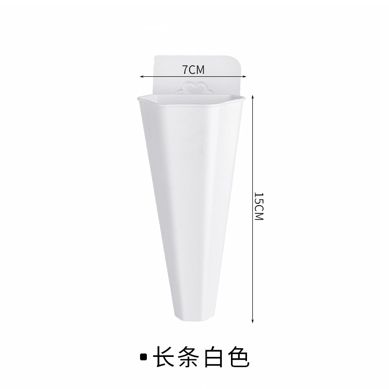 1pc Origami plastique Vase blanc Imitation céramique Pot de fleur panier de fleurs Vase décoration maison nordique décoration: round 1