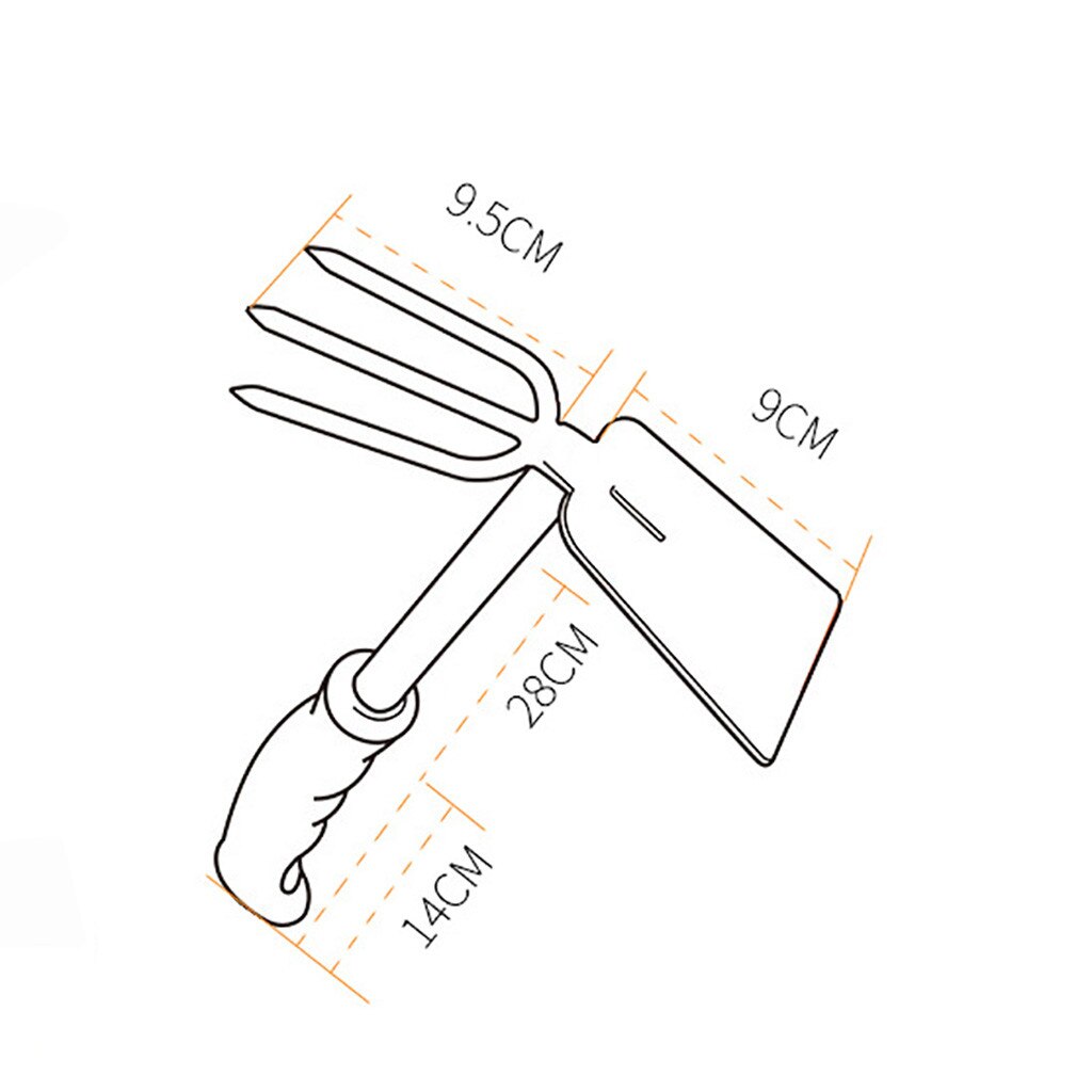 Gardening Shovel Plastic Handle Soil Shovel Vegetable Shovel Two-Purpose Hoe Garden Hand Tools Spade Shovel