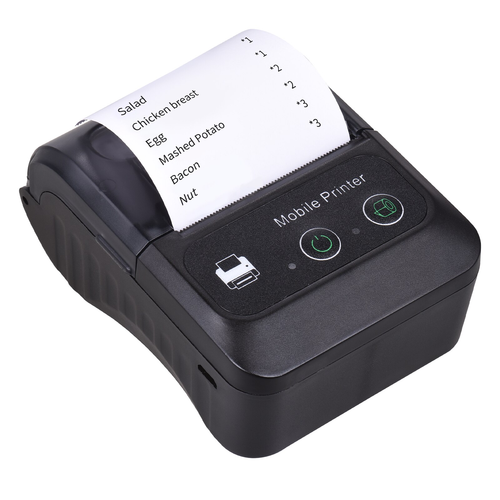 Draagbare 58Mm Draadloze Bt Label Printer Thermische Printer Mini Usb Bill Pos Mobiele Printer Ondersteuning Esc/Pos print Commando