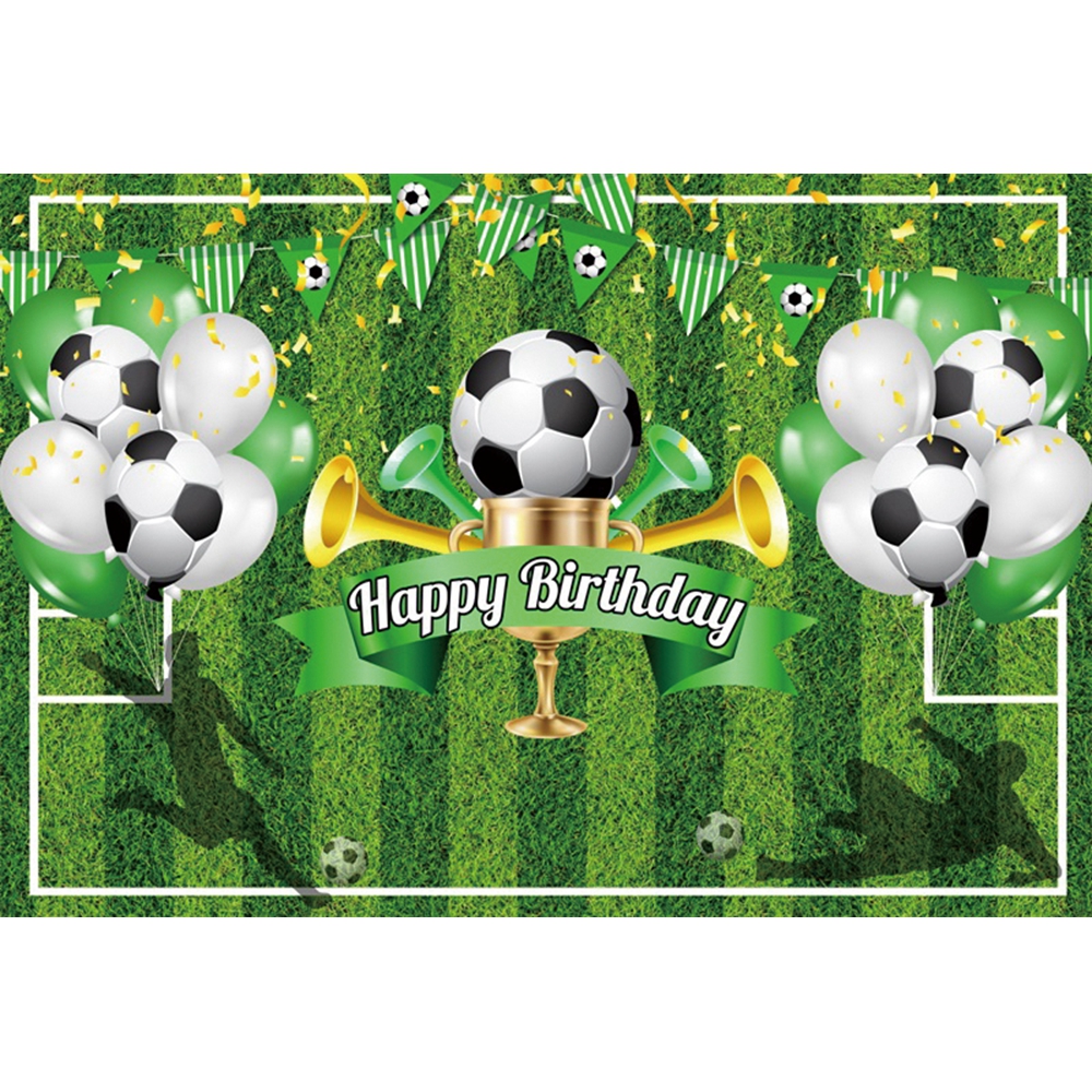 Soccer Birthday Party Backdrop Football Field Photo Background Soccer Theme Birthday Party Decorations