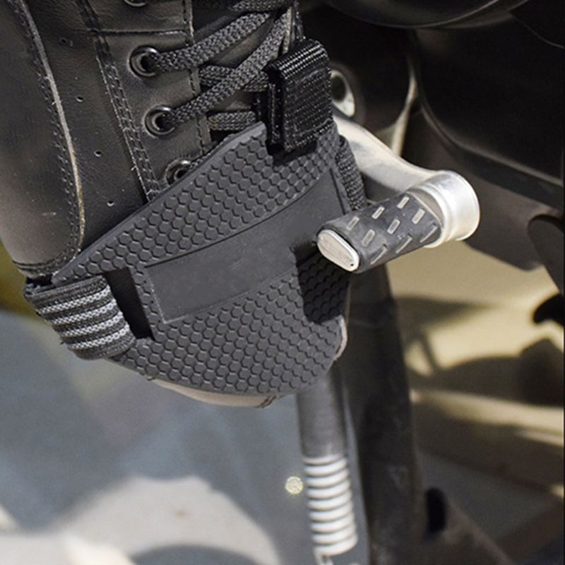 Durable Wear-resistant Motorcycle Gear Shift Pad Rubber Shoes Boots Scuff Protector Shifter Guards Cover Motorbike Protective