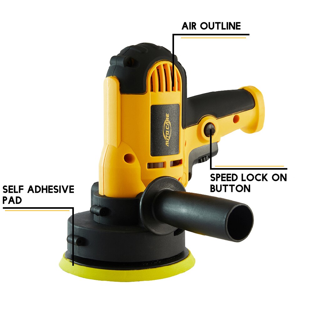 600W Electric Car Polisher Polishing Machine 3500rpm Adjustable Speed Sanding Waxing Tools Car Accessories Machine