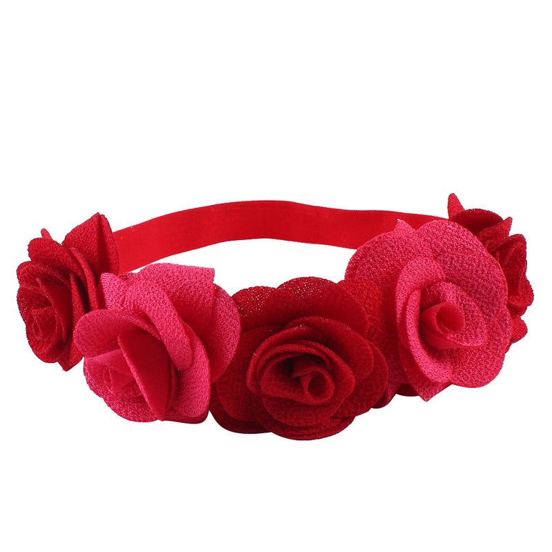 Newborn Baby Kinder Mädchen Säuglingsstirnband Blumen Haarband Headwear: B