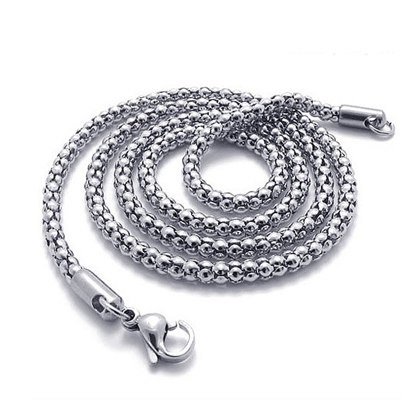 Mais in acciaio inox collana In Acciaio Inox mens collane a lunga catena donna Accessori Semplice chocker di modo jewerly sul collo 2019