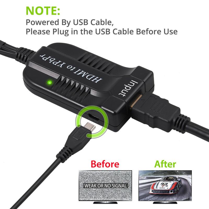 1080p ypbpr naar hdmi component converter hdmi naar ypbpr component converter 4k video audio converter voor xbox/vcr/dvd