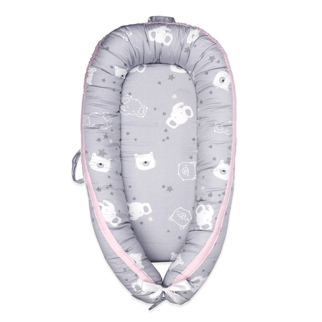 Baby Baby Baarmoeder Bionische Bedden Peuter Draagbare Afneembare Wasbare Crib Bed Pasgeboren Baby Cartoon Kussen Cot Cuna De Viaje Bebe: C