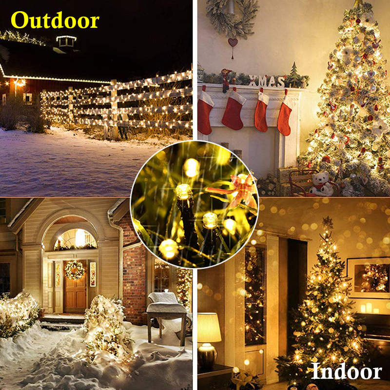 LED Solar String Light Outdoor Garden Decoration IP65 Waterproof Garland Room Decor Fairy Lights For Vegetable Garden Furniture