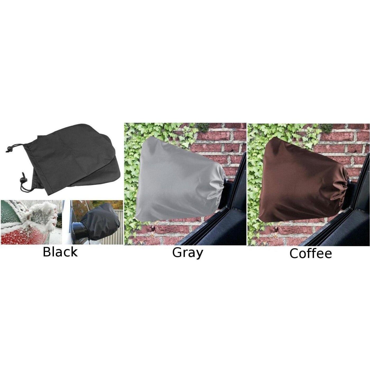 Side Car Mirror Cover Ice Winter Guard Waterproof Grandado