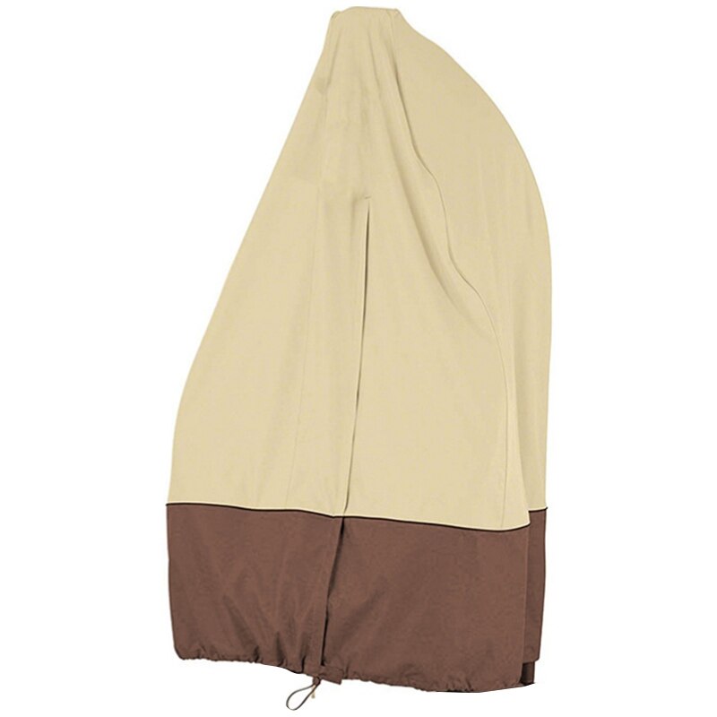 Dubbele schommelstoel waterdichte hoes rotan schommel patio tuin geweven hangende ei stoel zitting anti -uv 232 x 203cm