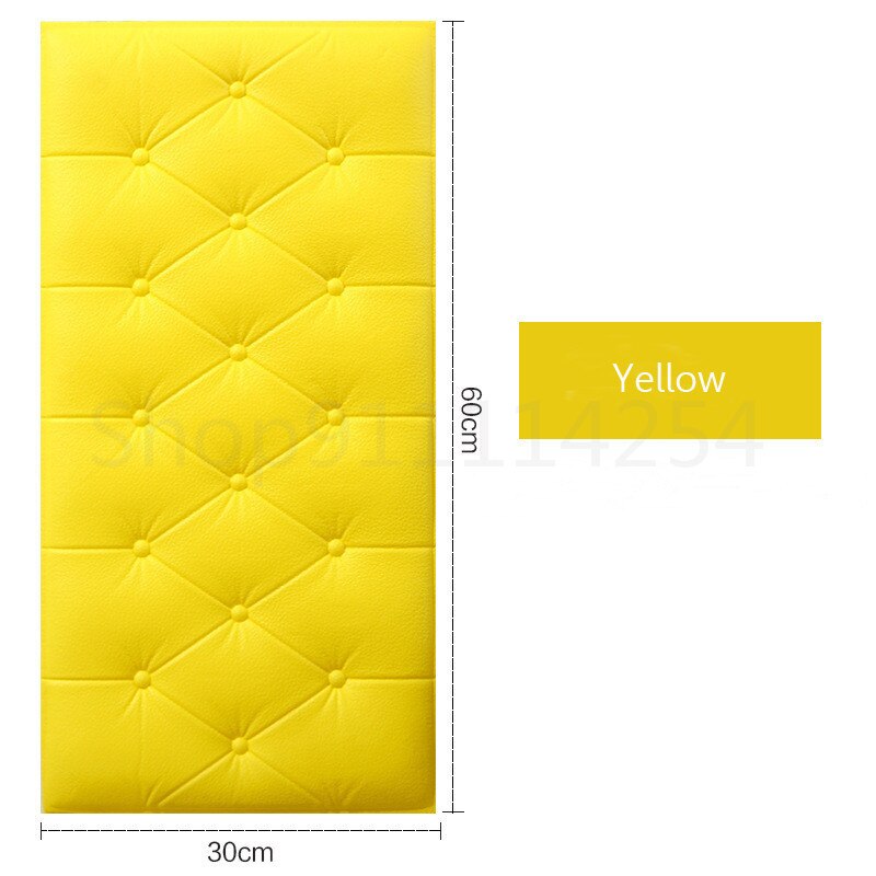 3d Foam Self-adhesive Wall Stickers Bedside Living Room Bedroom Anti-collision Cool Soft Bag Cushion Padded Tat Bed Wall Sticker: C
