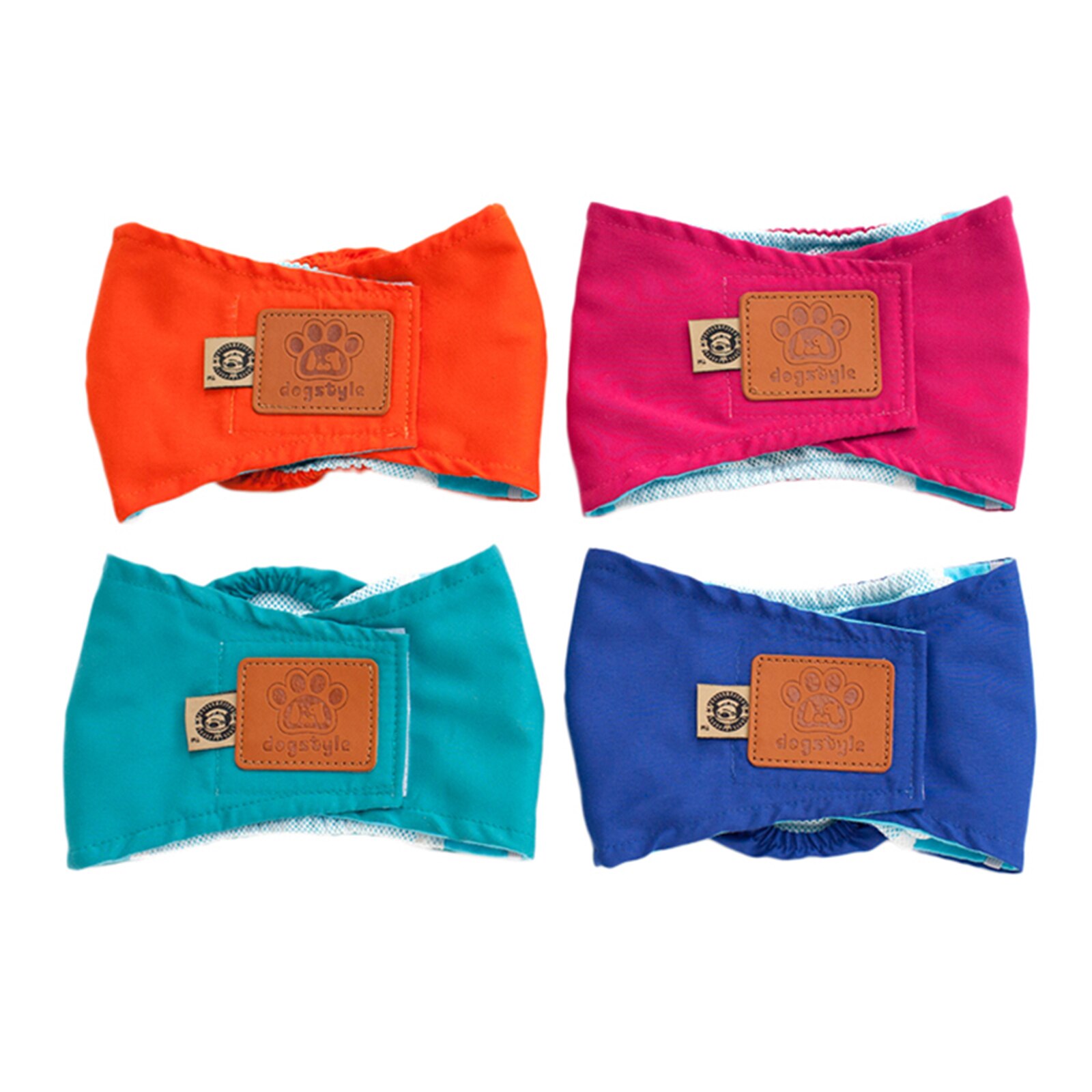 4 Pack Male Dog Wraps Reusable Dog Diapers Male Belly Band Washable Diapers