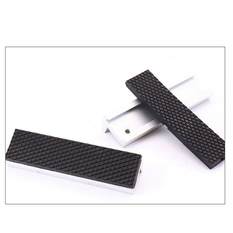 HLZS-4 pouces étau mâchoires universel étau souple mâchoires tampons couvre, multi-usages protecteur pour tout étau en métal, 2 pièces, argent