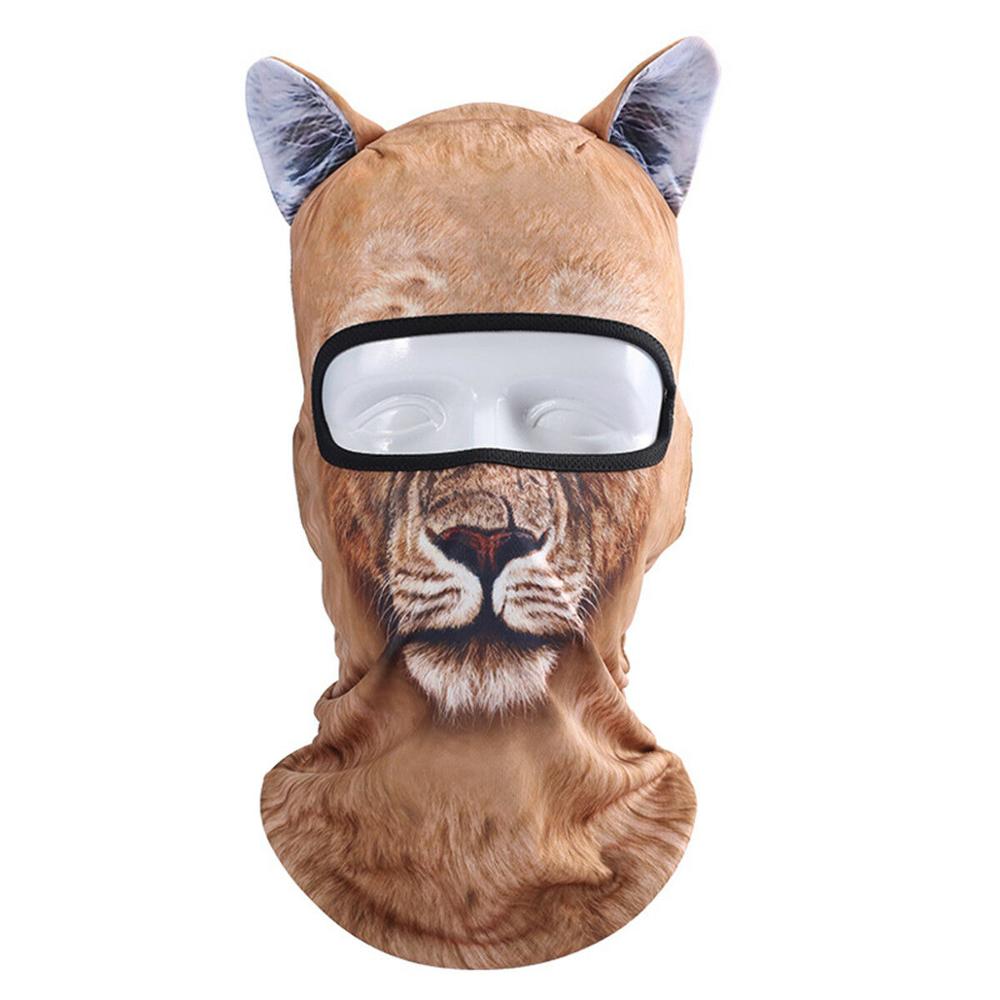 3D Animal Cat Dog Outdoor Bicycle Cycling Sport Ski Full Face Mask Hat: C