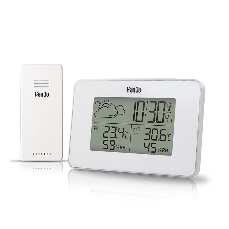 Wekker Digitale Horloge Wireless Sensor Temperatuur Vochtigheid Tafel Klokken Weerstation