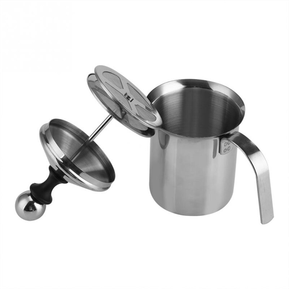Rvs Koffie Melk Waskolf Cappuccino Creamer Melkschuim Persen Melkopschuimer 400/800Ml