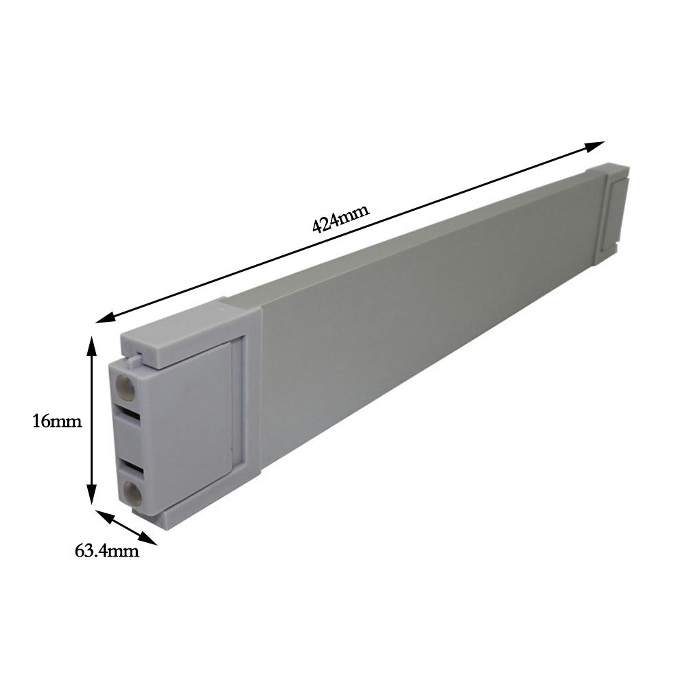 370-510mm skuffeopdelere hvid fjederbelastet, udvidelig køkken-soveværelsesarrangør aluminiums-opbevaringsbaffel: 424mm