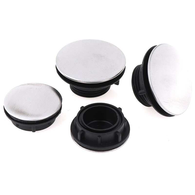 Tapa de orificio para grifo de cocina, 2 uds., grifo de fregadero de acero inoxidable
