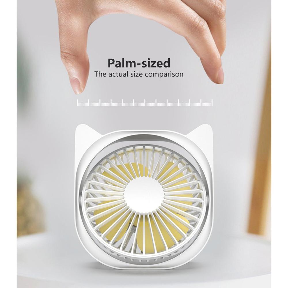 Usb Mini Small Fan Charging Portable Desktop Silent Fan Summer Mini Table Fan Student Home Office Desktop Fan
