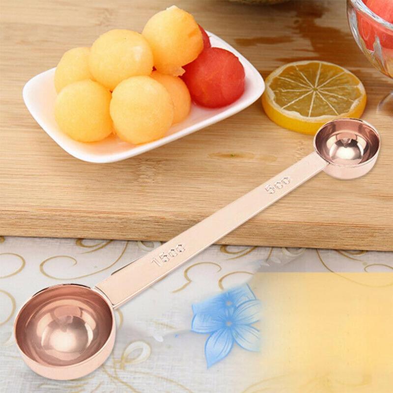 Stainless Steel Baking Measuring Spoon Double Side Tea Coffee Measuring Spoon Durable Kitchen Measuring Spoons
