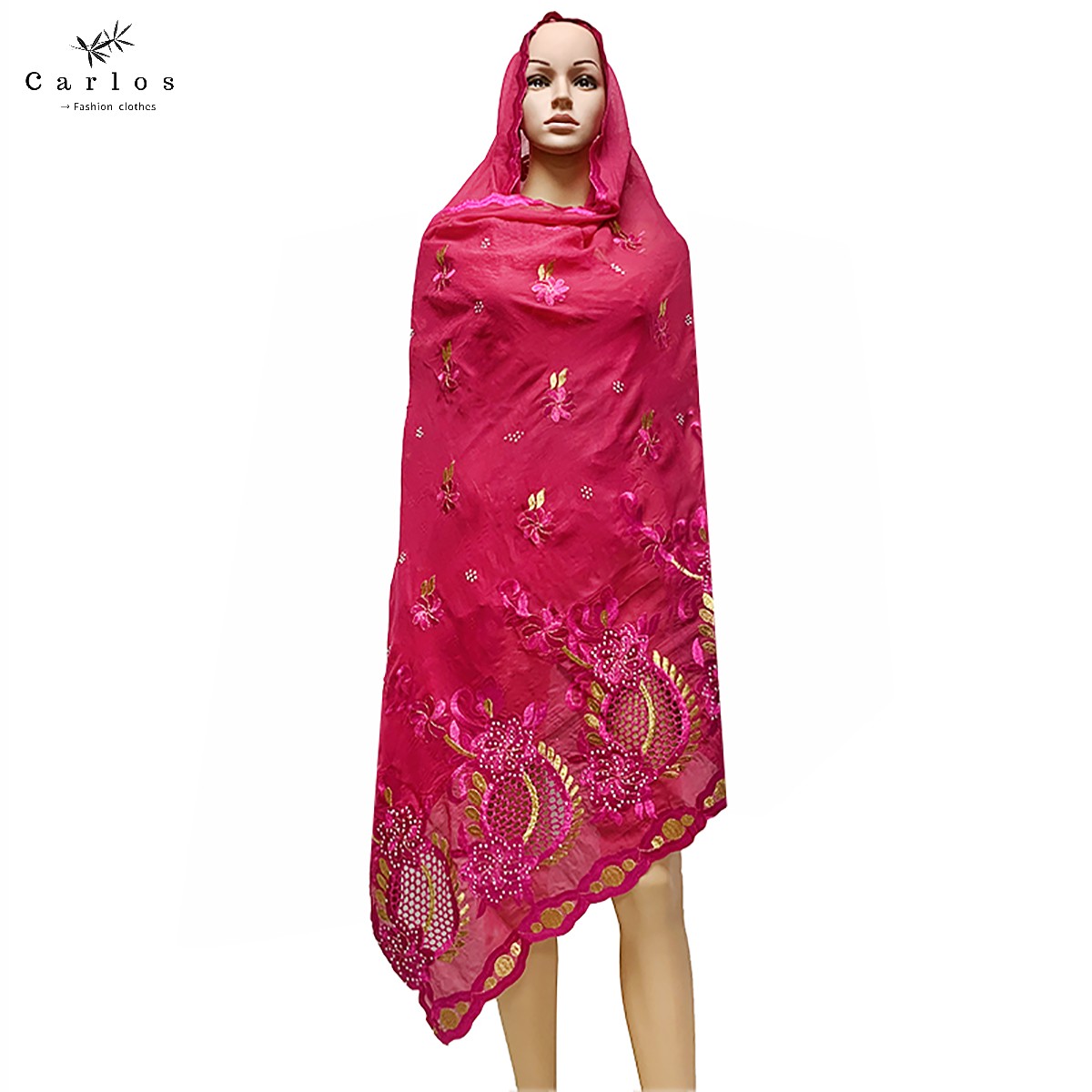 Écharpe Hijab 100% coton pour femmes africaines, écharpe Dubai, prix , Sc-23: Sc23-5